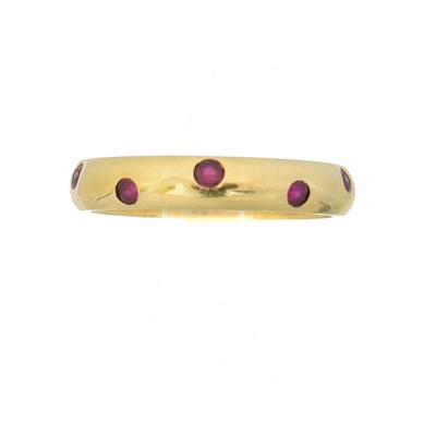 Lot 122 - An 18ct gold ruby Etoile ring by Tiffany & Co.