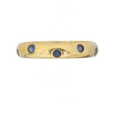 Lot 151 - An 18ct gold sapphire Etoile ring by Tiffany & Co.