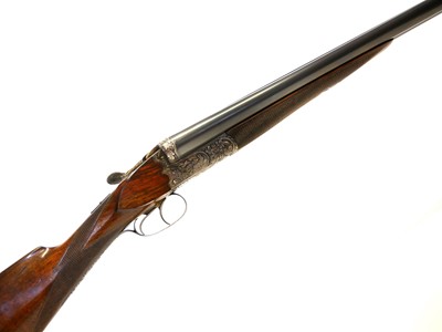 Lot 225 - Jos. Hambrusch 12 bore side by side shotgun  LICENCE REQUIRED