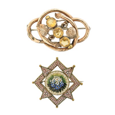 Lot 6 - Two late Victorian brooches