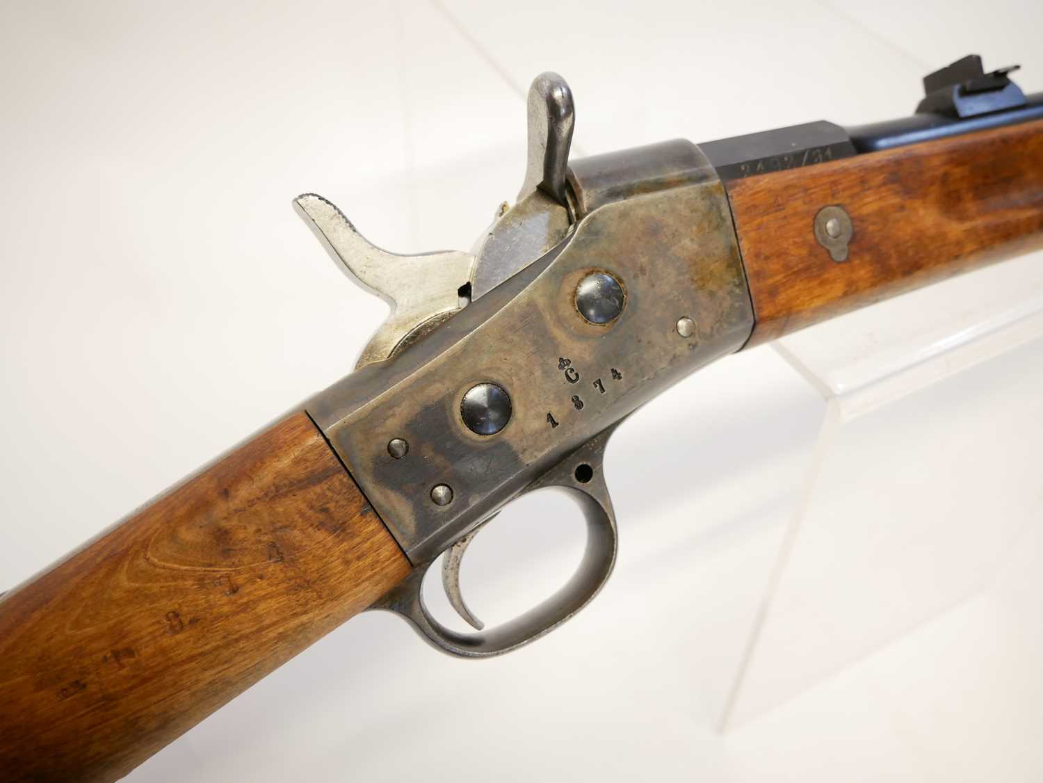 Lot 35 Swedish Remington 8x58R rolling block rifle