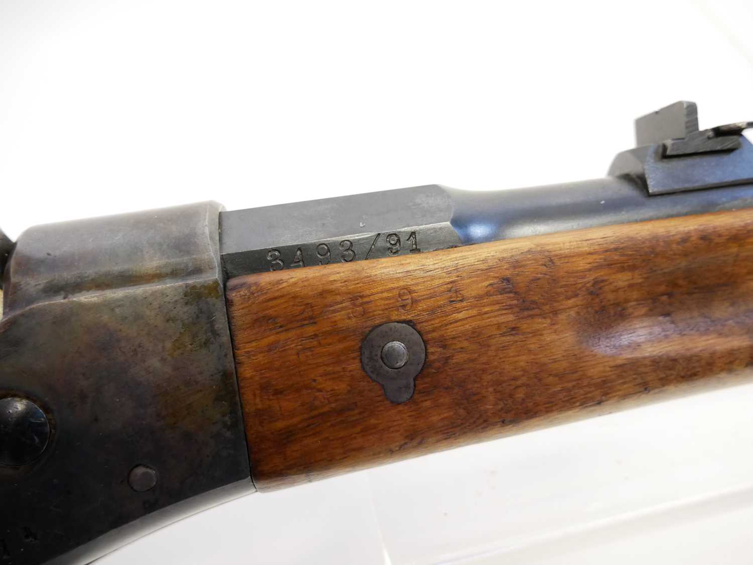 Lot 35 Swedish Remington 8x58R rolling block rifle