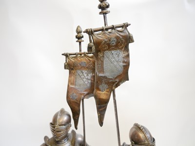 Lot 245 - Pair of model knights in armour