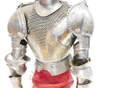 Lot 244 - Model suit of armour
