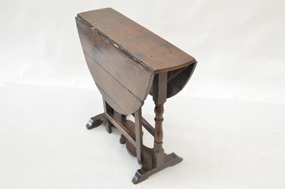 Lot 267 - 18th-century oak occasional table