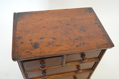 Lot 327 - Victorian mahogany apprentice chest