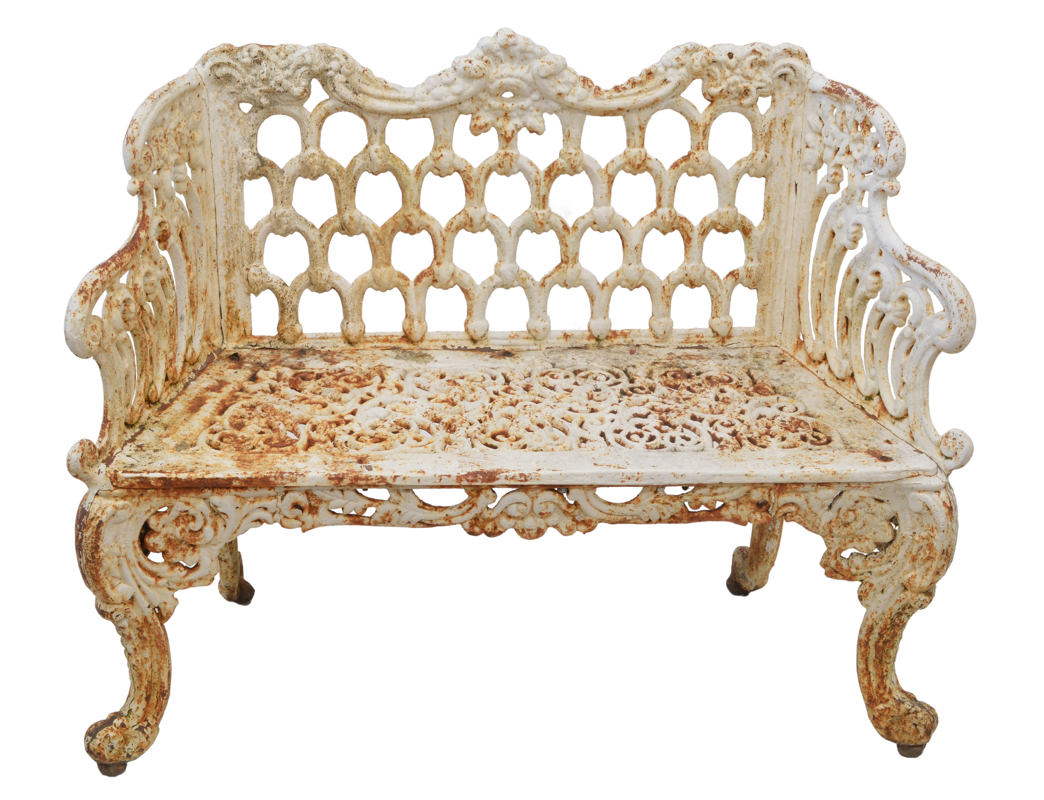 Lot 336 Victorian garden seat