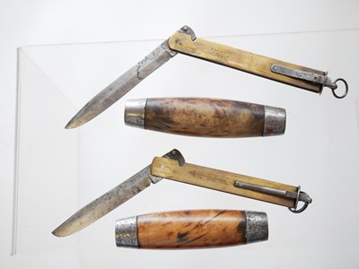 Lot 212 - Two Swedish Barrel Knives.