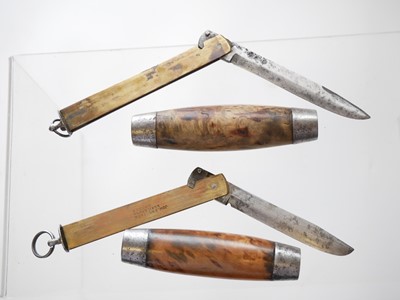 Lot 212 - Two Swedish Barrel Knives.