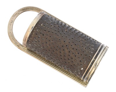 Lot 104 - A Victorian silver nutmeg grater