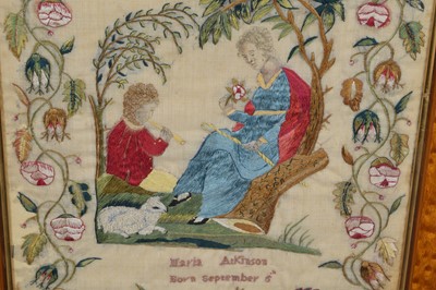 Lot 226 - Needlework Picture of a Mother and Child, 1812