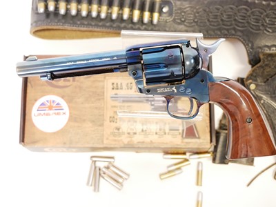 Lot 117 - Colt CO2 .177 SAA.45 air pistol with rig.