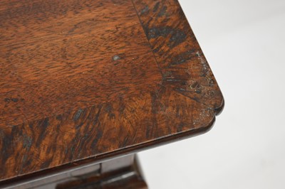 Lot 264 - George III pollard oak veneered side table