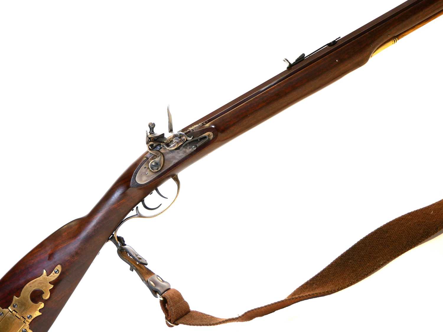 Lot 312 - Pedersoli .45 flintlock Pennsylvania rifle,