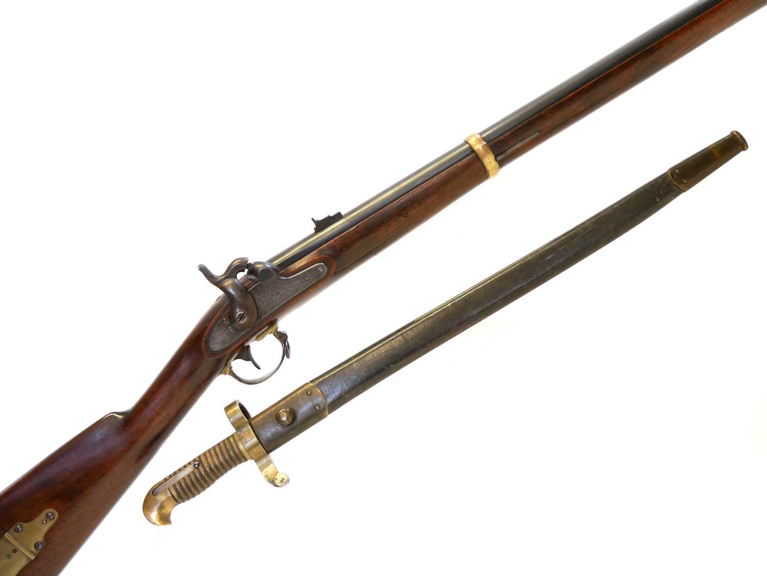 Lot 34 - Remington 1863 Zouave .58 calibre rifle with