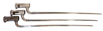 Lot 233 - Three East India Company socket bayonets