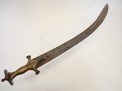 Lot 184 - Indian Tulwar or Shikargar (hunting sword)