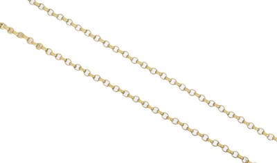 Lot 79 - A 9ct gold chain necklace