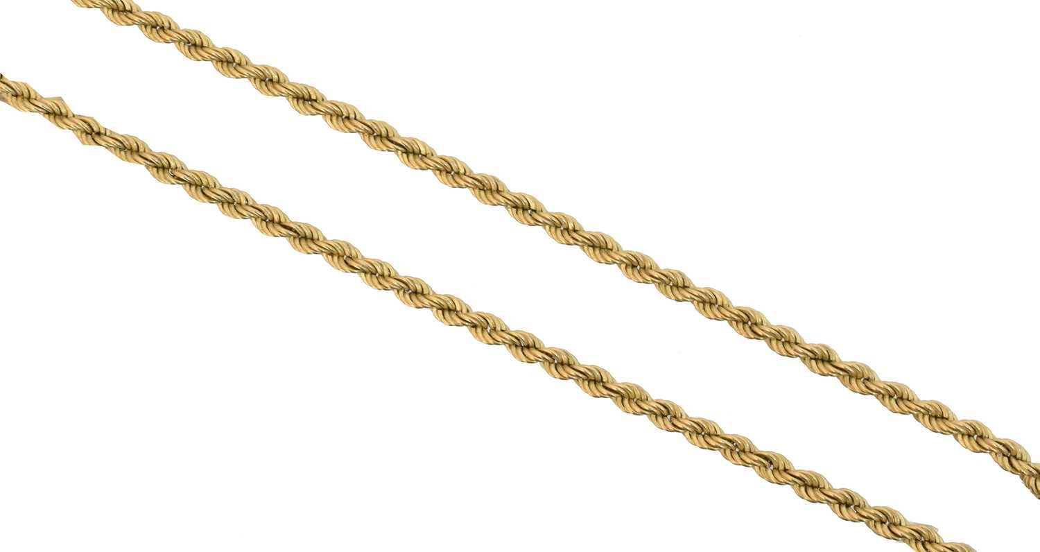 Lot 80 - A 9ct gold chain necklace