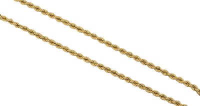 Lot 80 - A 9ct gold chain necklace