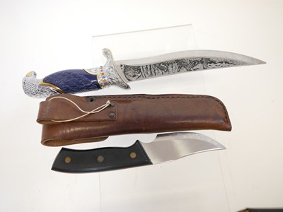 Lot 193 - Winchester knife, survival machette and two others