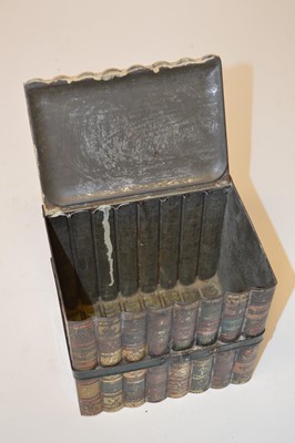 Lot 111 - Novelty book stack biscuit tin
