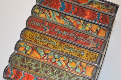 Lot 111 - Novelty book stack biscuit tin
