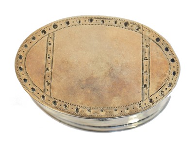 Lot 72 - A George III silver nutmeg grater