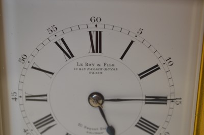 Lot 185 - Le Roy & Fils, Paris and London carriage clock