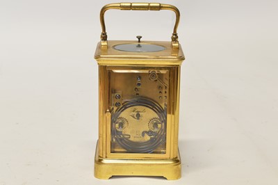 Lot 187 - A late 19th-century French carriage clock by Henri Jacot of Paris