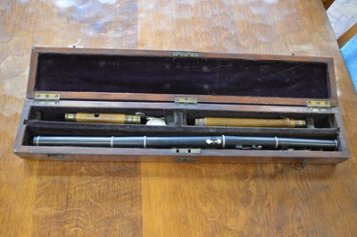 Lot 154 - Flute and a Military Flute