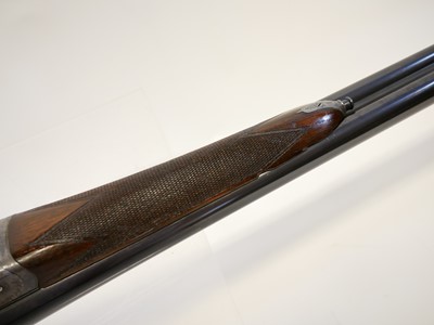 Lot 405 - Lancaster 16 bore side by side shotgun LICENCE REQUIRED