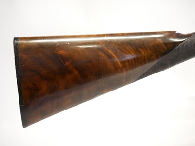 Lot 406 - Lancaster 12 bore side by side shotgun LICENCE REQUIRED