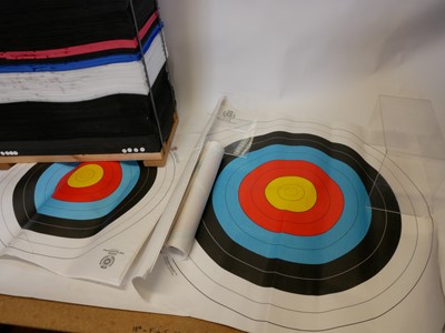 Lot 268 - Archery 65cm Boss with targets
