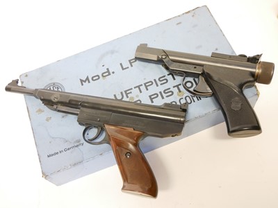 Lot 102 - EM-GE Model LP3a .177 air pistol and and Hy-Score air pistol.