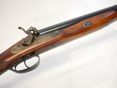 Lot 315 - Pedersoli 12 bore side by side muzzle loading shotgun LICENCE REQUIRED