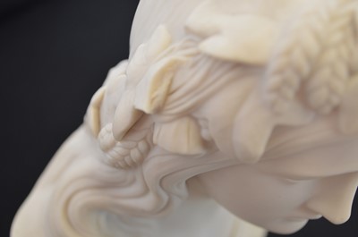 Lot Copeland Parian bust of ‘Ophelia'