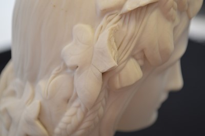 Lot Copeland Parian bust of ‘Ophelia'