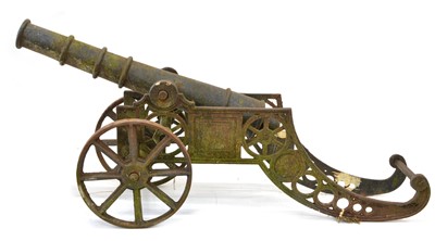 Lot 307 - Cast iron cannon