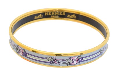 Lot 46 - A Hermès enamel bangle bracelet