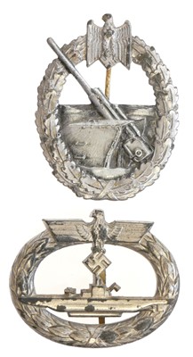 Lot 290 - German Third Reich U-Boat and Coastal Defence badges
