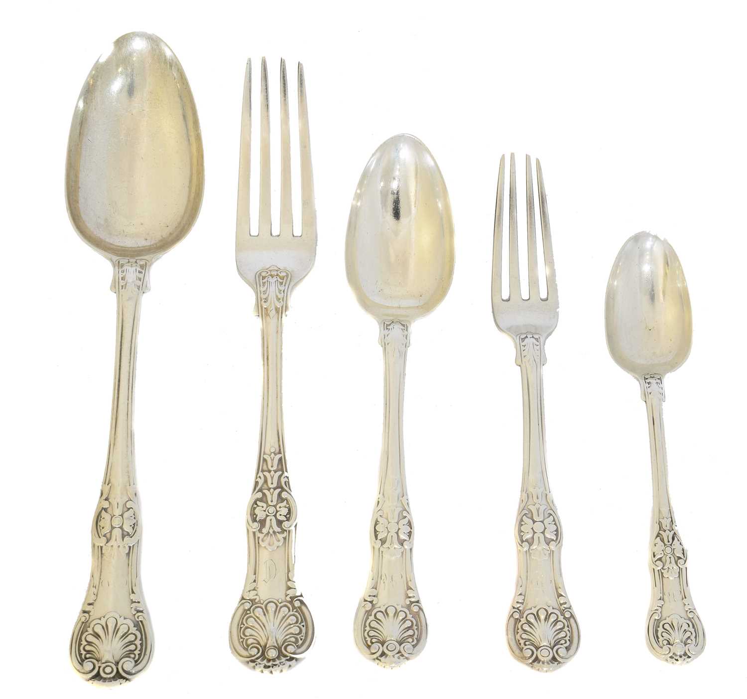 Lot 63 - A selection of silver flatware