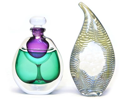 Lot 105 - Two Pieces of modern art glass