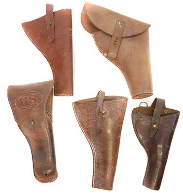 Lot 465 - Collection of leather holsters