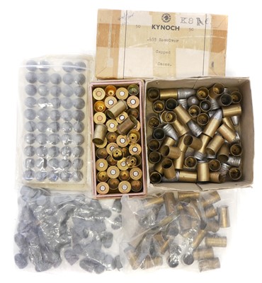 Lot 541 - .455 revolver cases and bullets