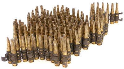 Lot 273 - Three metres of fired 7.62 GPMG blanks in break up link.