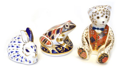 Lot 149 - Three Royal Crown Derby paperweights