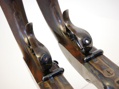 Lot 1 - Pair of  mock duelling pistols are made by Leonard Ancion-Marx of Liege