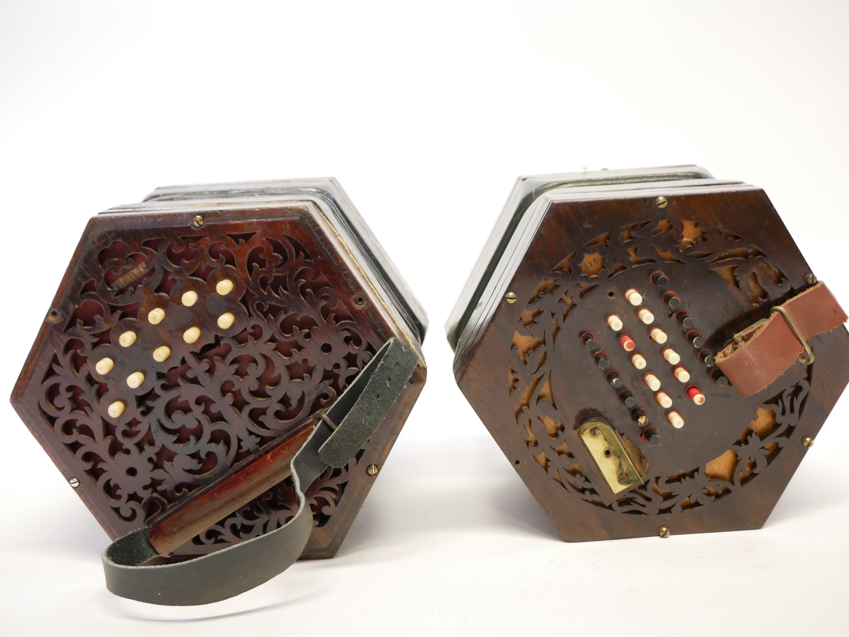 Lot 156 Case concertina and a Lachenal