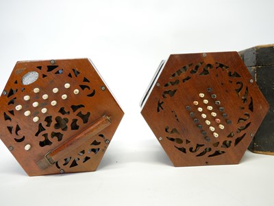 Lot 157 - Lachenal concertina and one other